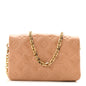 Lambskin Embossed Monogram Pochette Coussin Camel