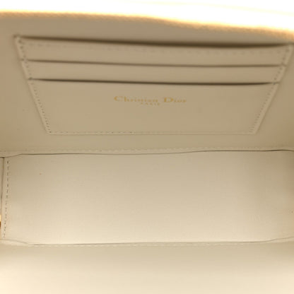 Calfskin Macrocannage Caro Box Bag Latte
