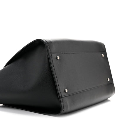Caviar Medium Studded Deauville Tote Black