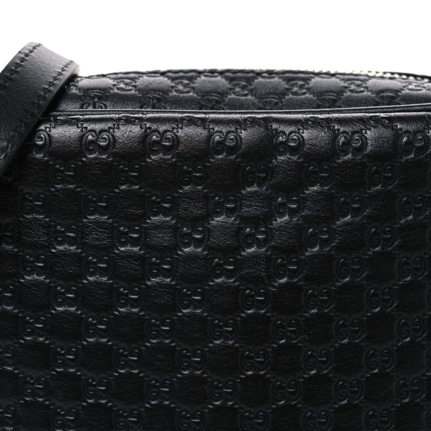 Microguccissima Mini Bree Messenger Bag Black