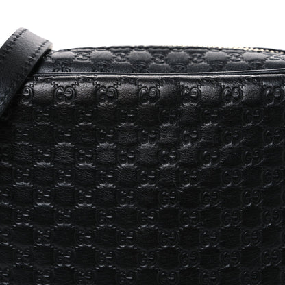 Microguccissima Mini Bree Messenger Bag Black