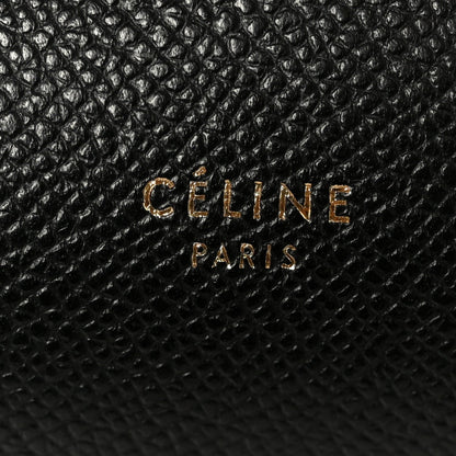 Grained Calfskin Micro Belt Bag Black