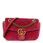 Velvet Matelasse Small GG Marmont Shoulder Bag Light Raspberry Rose