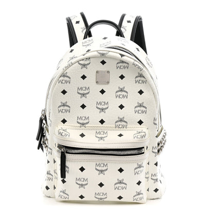Visetos Small Side Stud Stark Backpack White
