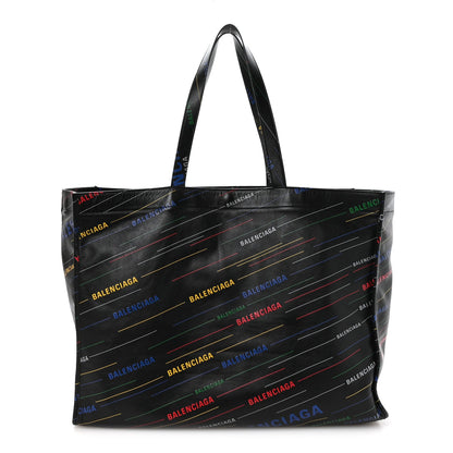 Agneau Logo Print Market XL Shopper Black Black