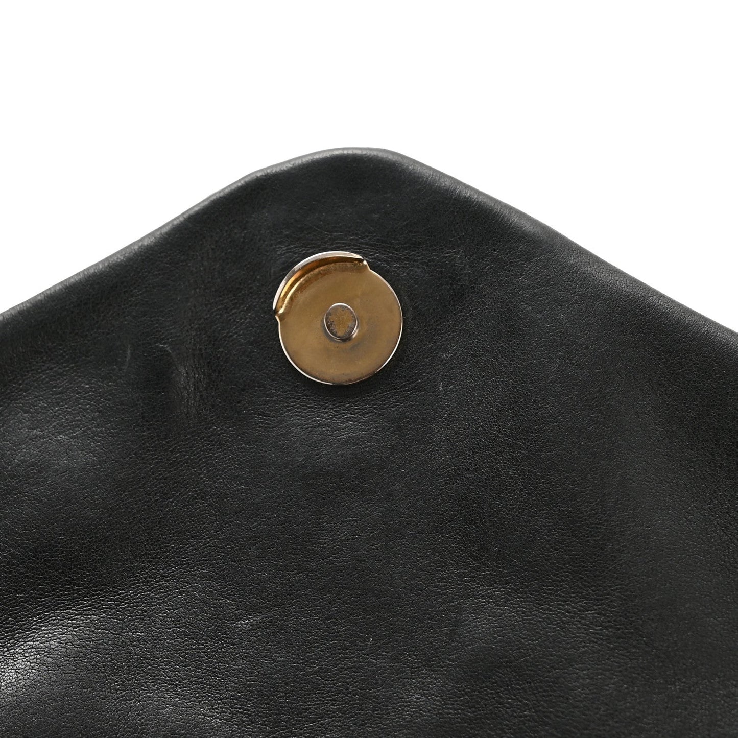 Lambskin Quilted Small Loulou Puffer Monogram Chain Satchel Black
