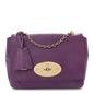 Small Classic Grain Calfskin Small Lily Flap Heather