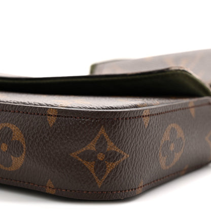Monogram Felicie Strap & Go Kaki