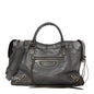 Pearlescent Goatskin Classic Gold Hardware City Bronze