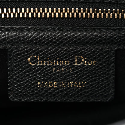 Grained Calfskin Saddle Bag Black