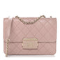 Sheepskin Quilted Beauty Lock Flap Pink