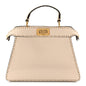Cuoio Roma Sellerissima Nappa Sintetica Tape Stitch Small Peekaboo I SEE U Satchel Camelia