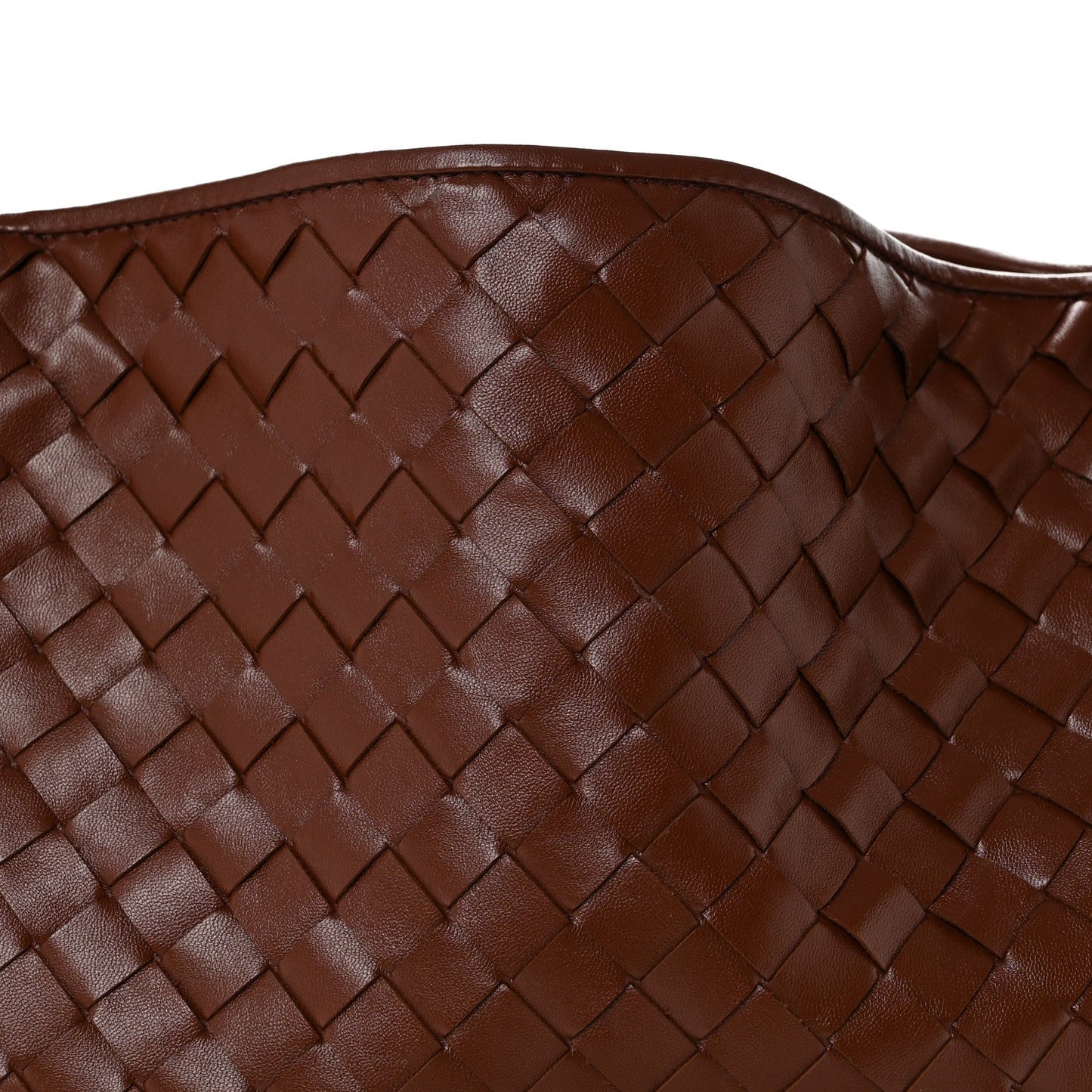 Calfskin Intrecciato Small Hop Sapele
