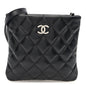 Calfskin Quilted Crossbody Bag Black