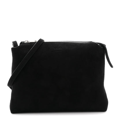 Suede Lina Crossbody Bag Black