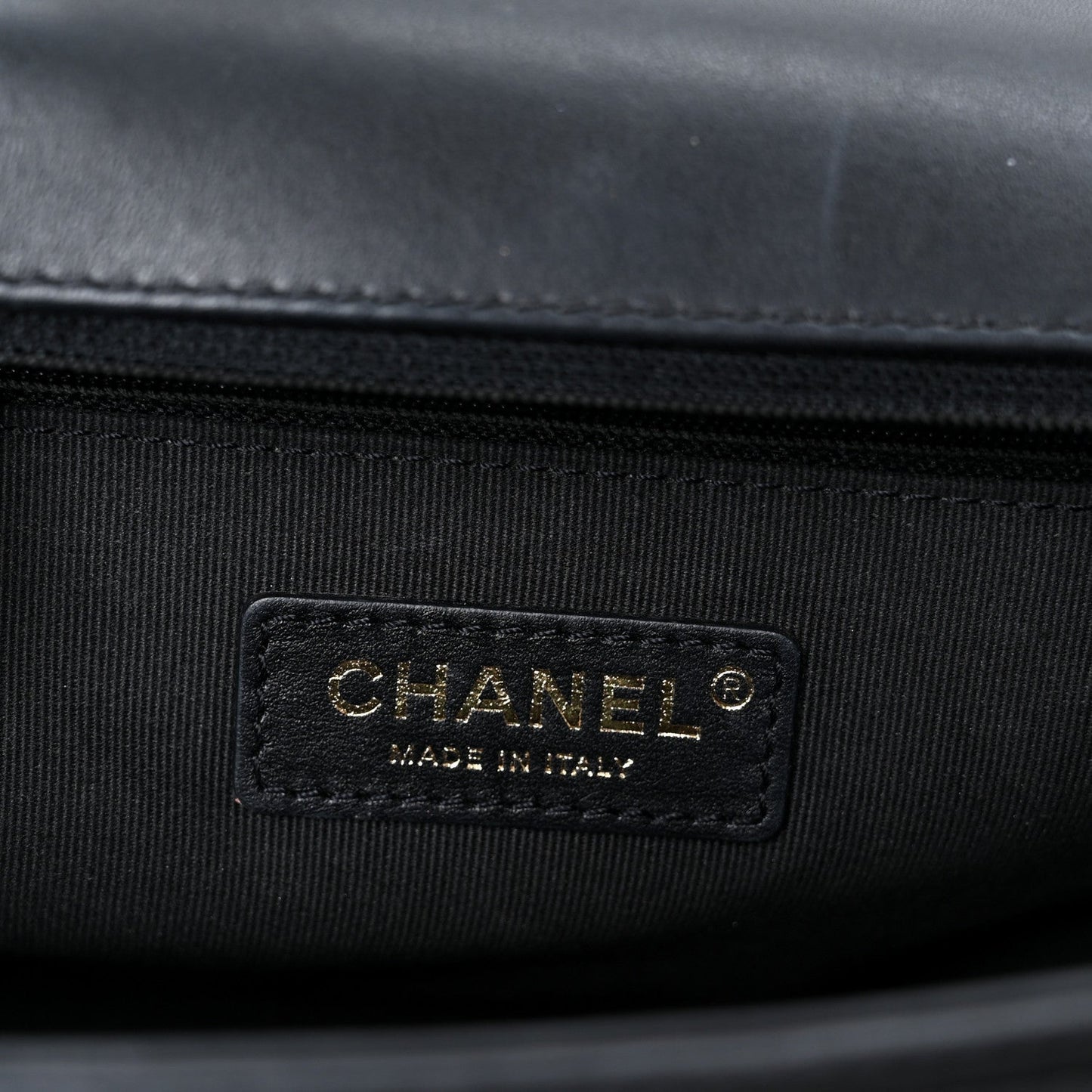 Calfskin Quilted New Medium Boy Flap Black