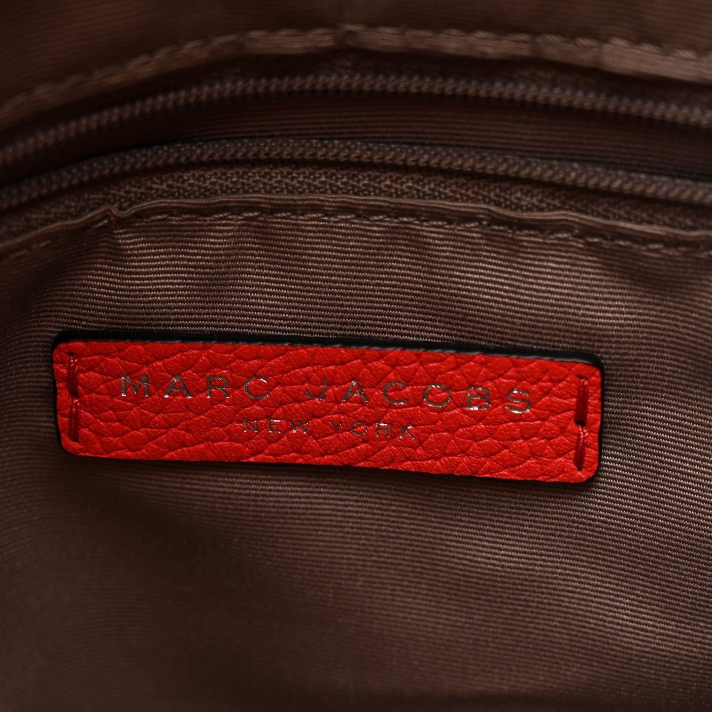 Pebbled Calfskin Gotham Bauletto Satchel Red