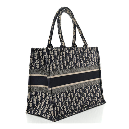 Oblique Medium Book Tote Blue Multicolor