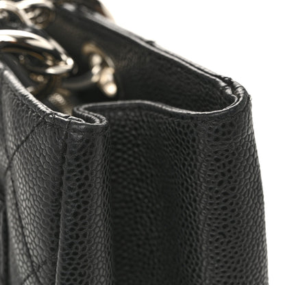 Caviar Quilted Grand Shopping Tote GST Black