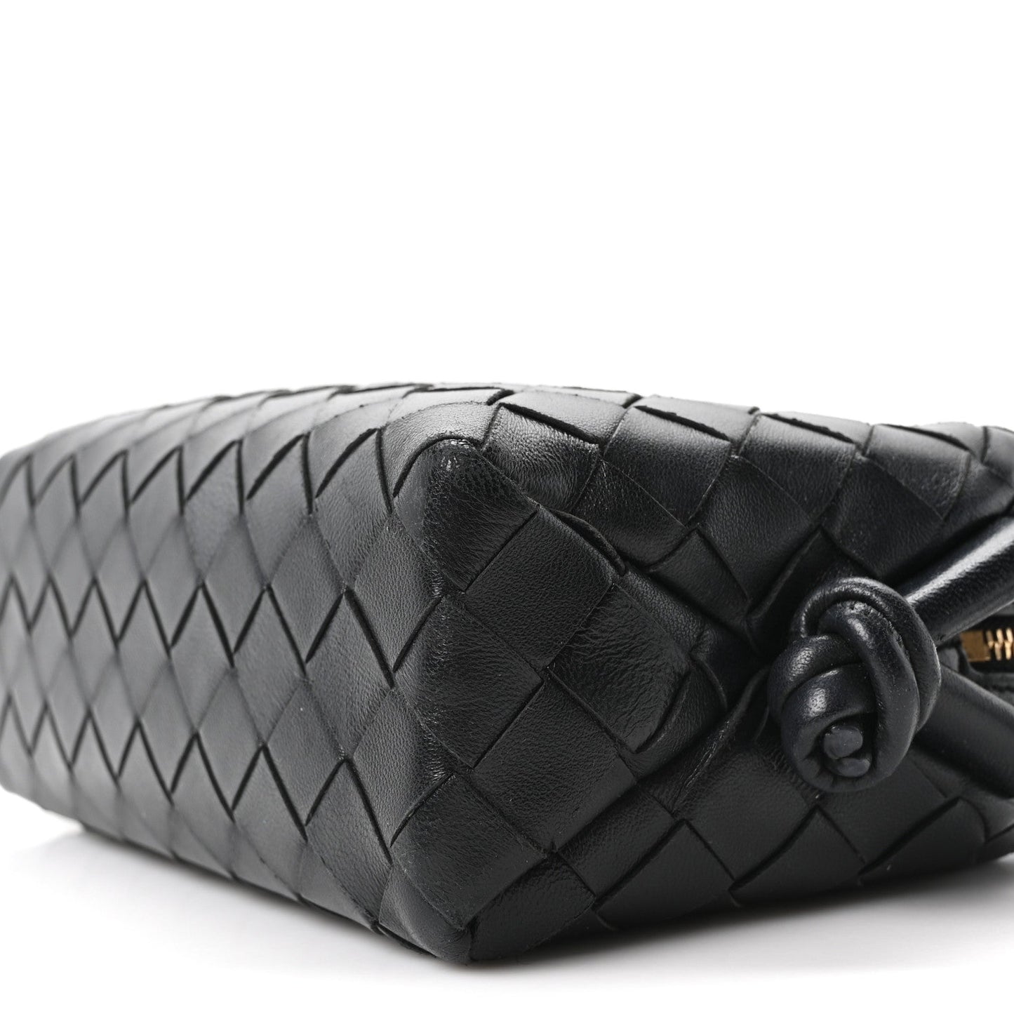 Nappa Intrecciato Mini Loop Camera Bag Black