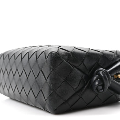 Nappa Intrecciato Mini Loop Camera Bag Black
