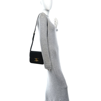 Shiny Calfskin Medium Triomphe Black