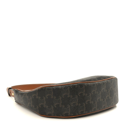 Triomphe Canvas Calfskin Ava Shoulder Bag Tan