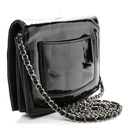 Patent CC Compact Wallet on Chain WOC Black