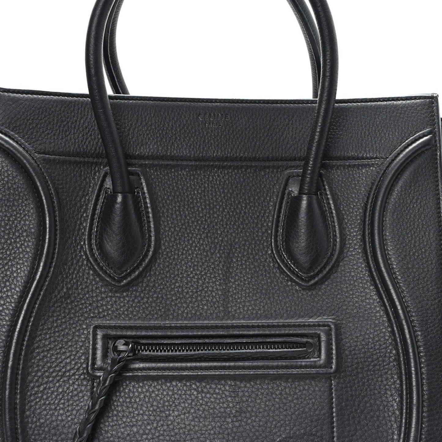Supple Calfskin Medium Phantom Luggage Black