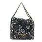 Cashmere Quilted Camellia Chanel 22 Black White