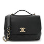 Caviar Quilted Medium Business Affinity Flap Black