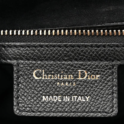 Grained Calfskin Saddle Bag Black