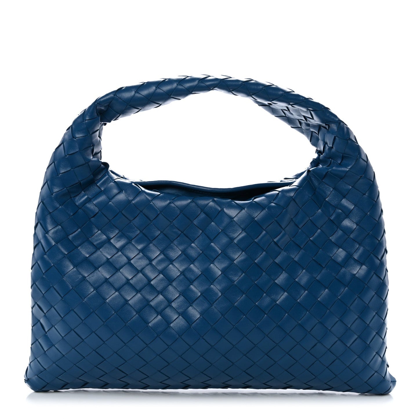Calfskin Intrecciato Small Hop Deep Pacific