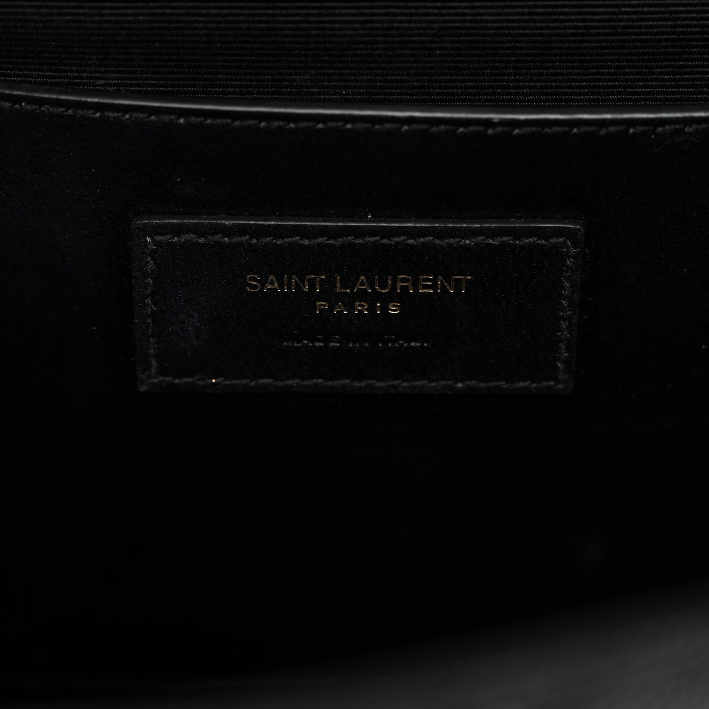 Grain De Poudre Textured Mixed Matelasse Triquilt Medium Monogram Satchel Black