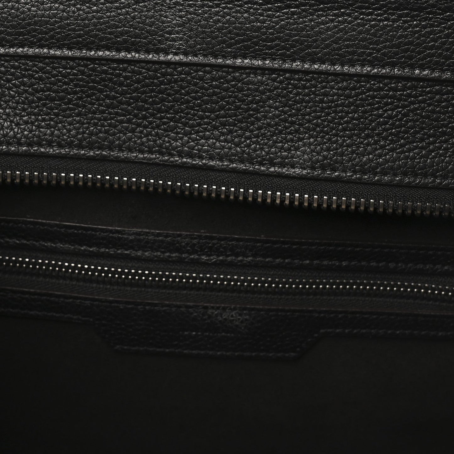 Drummed Calfskin Mini Luggage Black