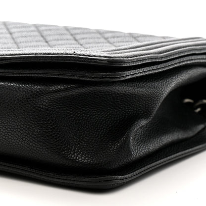 Caviar Quilted New Medium Boy Flap Black