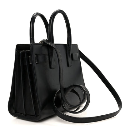 Calfskin Nano Sac De Jour Black