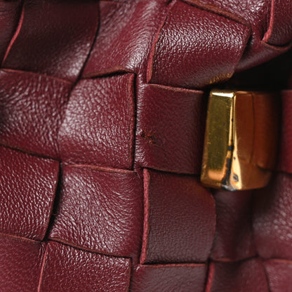 Nappa Intrecciato Studded The Mini Pouch Barolo