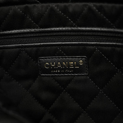 Shiny Calfskin Quilted Small Chanel 22 Black