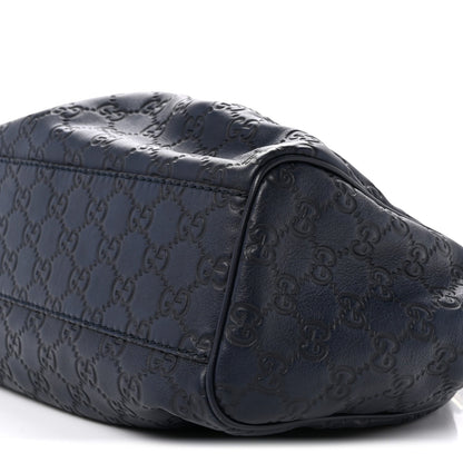 Guccissima Medium Sukey Tote Navy