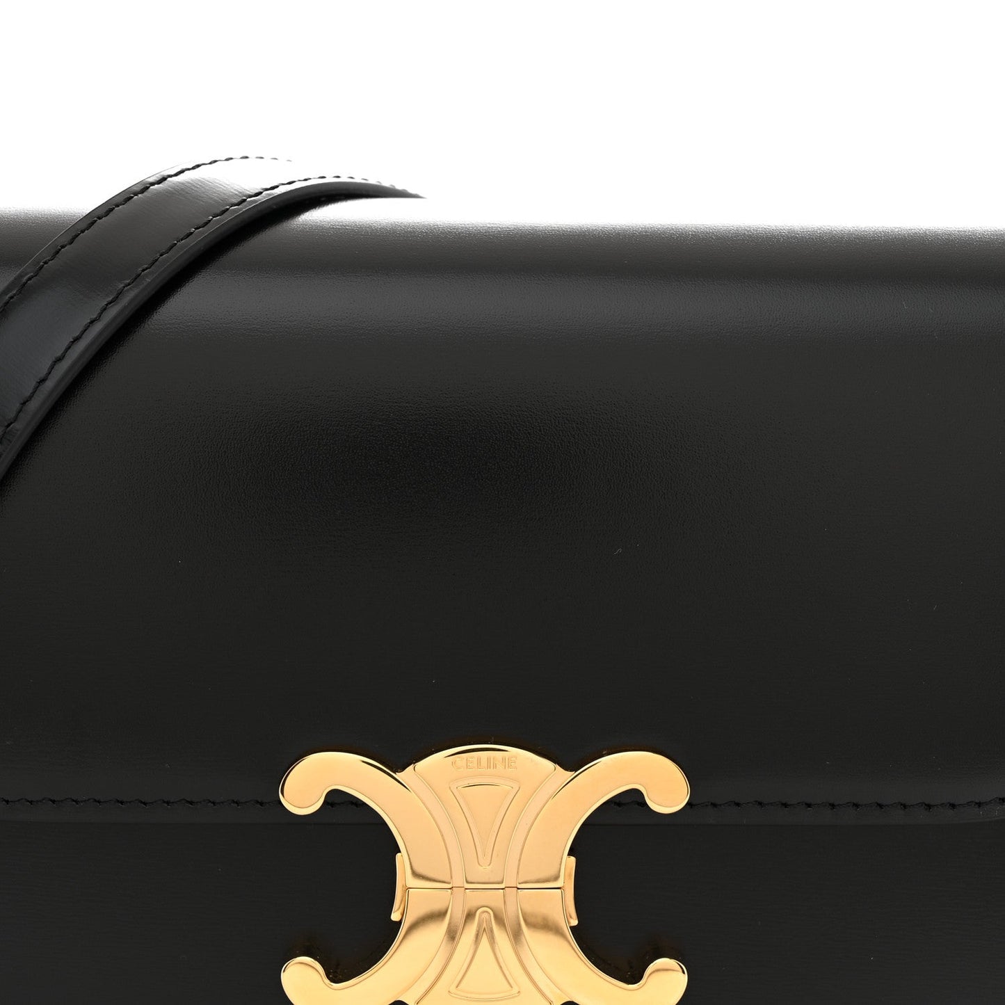 Shiny Calfskin Teen Triomphe Black