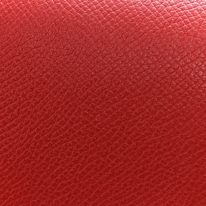 Grained Calfskin Small Trotteur Coquelicot