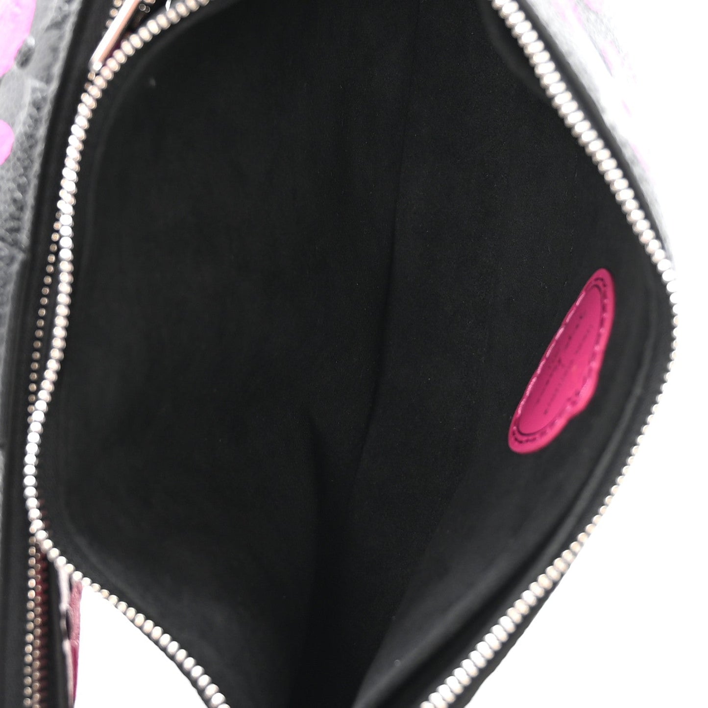 LV X YK Empreinte Multi Pochette Accessories Black Fuchsia