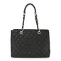 Caviar Quilted Grand Shopping Tote GST Black