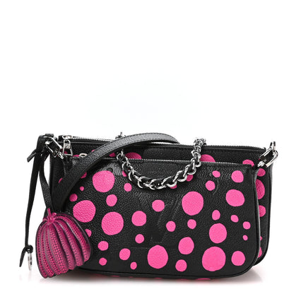 LV X YK Empreinte Multi Pochette Accessories Black Fuchsia
