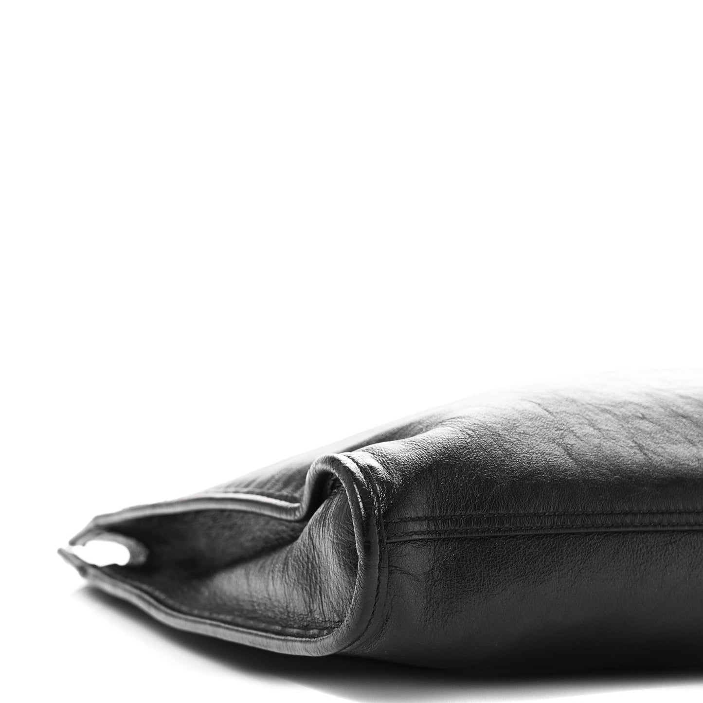 Calfskin Large Rajah Chain Tote Black