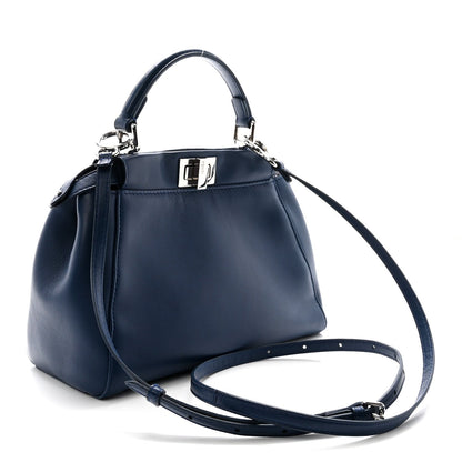 Nappa Mini Peekaboo Iconic Satchel Dark Blue