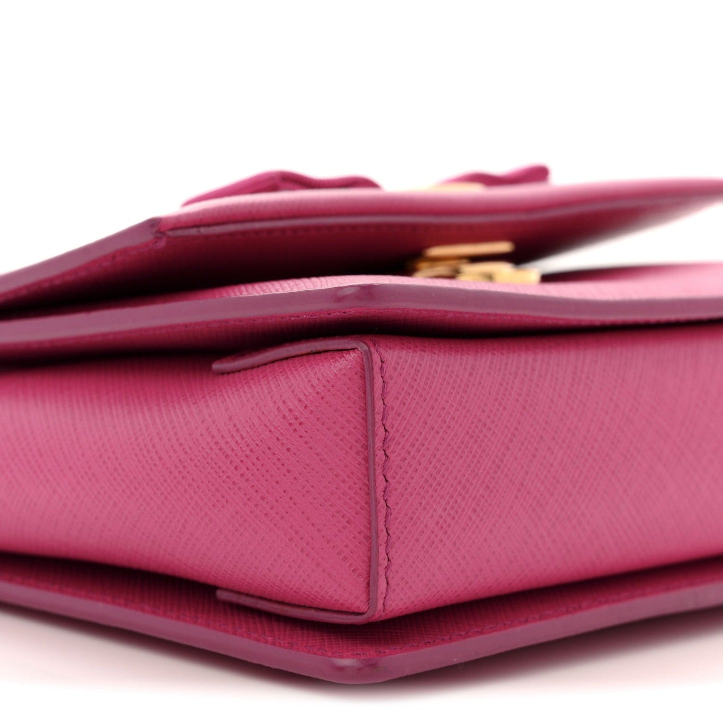 Hammered Calfskin Mini Vara Bow Crossbody Bag Agata Rosa