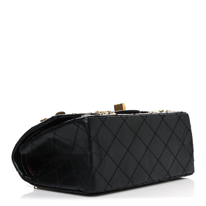 Aged Calfskin Lucky Charms 2.55 Reissue 224 Flap Black