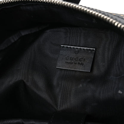 X SEGA Calfskin GUCCY Stars Dome Backpack Black Gold